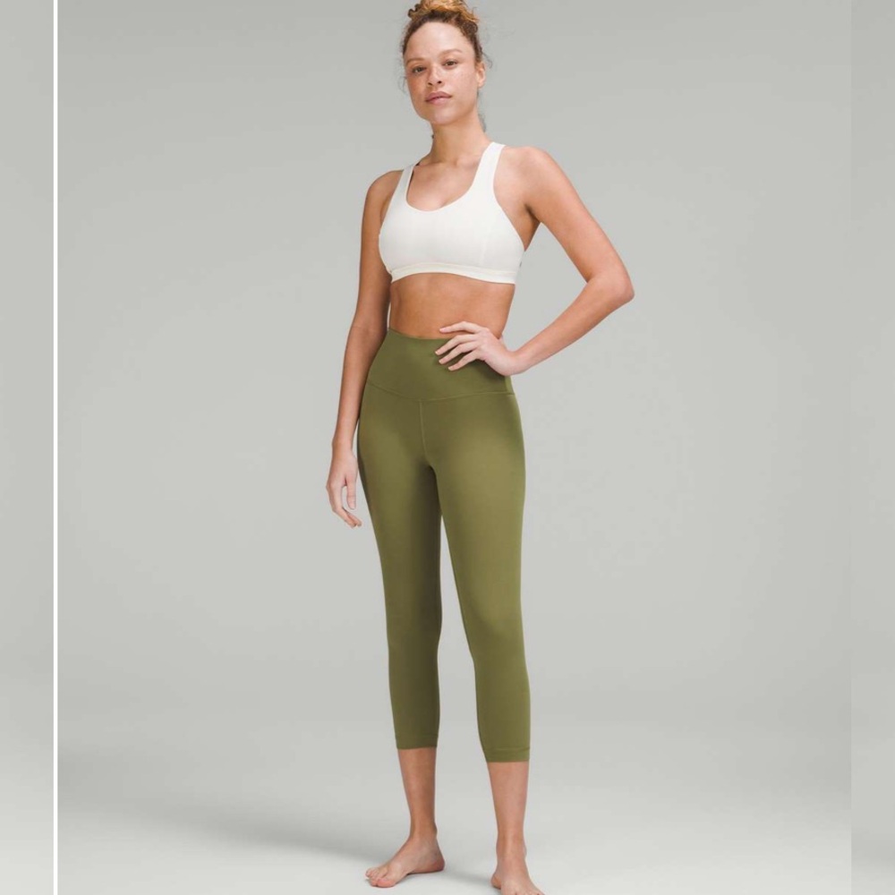 Lululemon Align High-Rise Crop 23" - bronze green - size 4